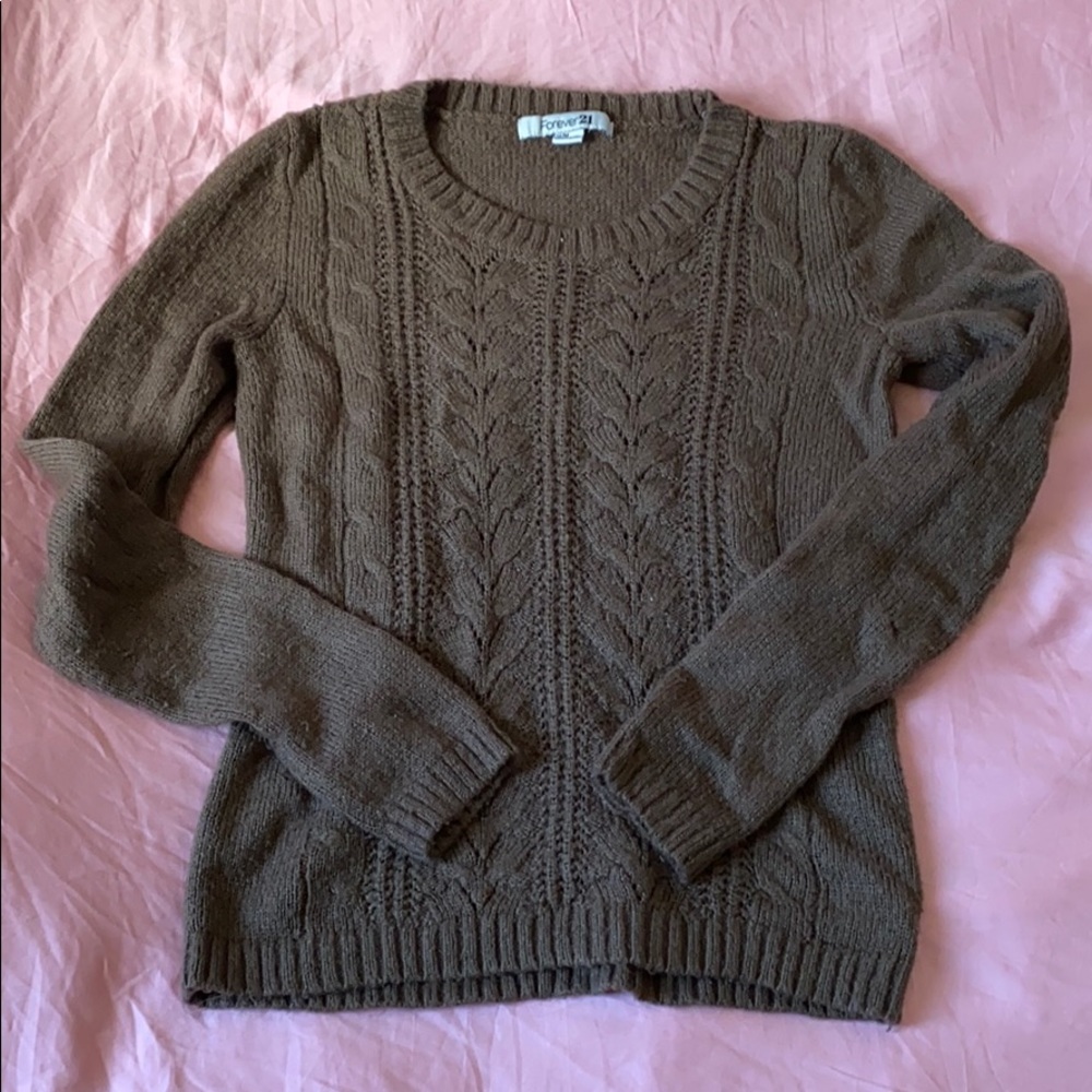 Knitted brown sweater